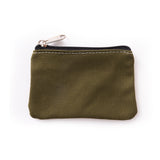 DIY Plain Canvas Cotton Bag Pure Zipper Coin Key Bag Money Pocket Women Men Hand-held Coin Purse Small Wallet Kid