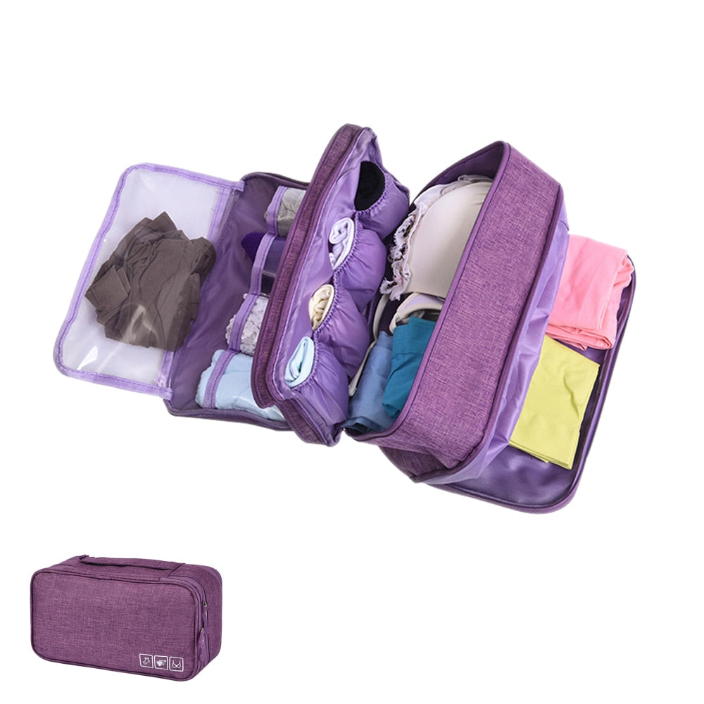 High capacity Travel Storage Bag for Bra Underwear Socks Cosmetics New Wardrobe Closet Clothes organizer Accessories Storage Bag