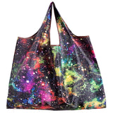 BIG Eco-Friendly Folding Shopping Bag Reusable Portable Shoulder Handbag for Travel Grocery Fashion Pocket Tote