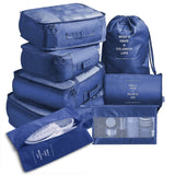 8pcs Set Travel Organizer Storage Bags Suitcase Packing Set Storage Cases Portable Luggage Organizer Clothes Shoe Tidy Pouch Bag