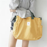New Canvas Shoulder Bags Environmental Shopping Bag Tote Package Crossbody Bags Purses Casual Handbag For Women