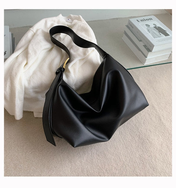 Cyflymder Soft PU Leather women Shoulder Bags Large capacity Brand Luxury Black Crossbody bags Handbags Trending Lux ladies Hand Bag