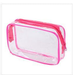Women's Cosmetic Bag PVC Transparent Toilet Bags Travel Cosmetics Toiletry Kit Holder Organizer Case Girl Makeup Bag