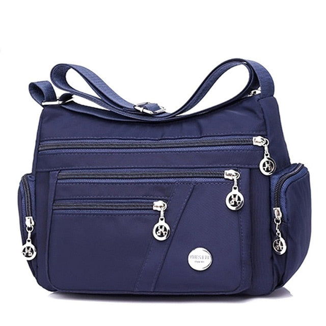 Fashion Women Shoulder Messenger Bag Waterproof Nylon Oxford Crossbody Bag Handbags Large Capacity Travel Bags Purse Wallet