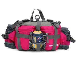 Tactics Waist Bag Men Women Multifunction Waterproof Shoulder Bag Outdoor Camping Hiking Riding Travel Sport Kettle Backpack Bag