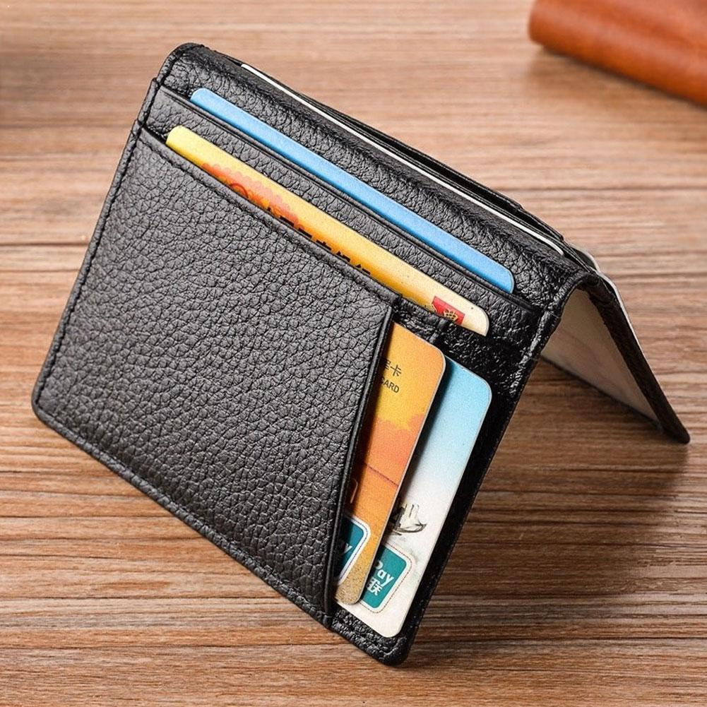 Cyflymder Ultra Slim RFID Blocking Leather Wallet Credit ID Card For M –  cyflymder