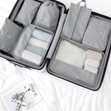 Cyflymder High quality 7PCS/set Travel Bag Set Women Men Luggage Organizer for Clothes Shoe Waterproof Packing Cube Portable Clothing