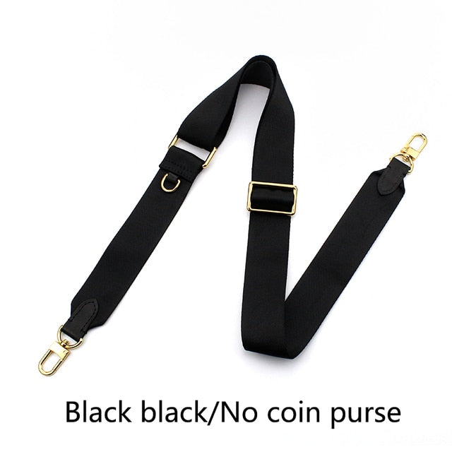 Cyflymder Adjustable Canvas Bag Strap Plus Coin Purse Leather Cowhide Women luxury Replace Bag Strap Webbing Wide Shoulder Strap