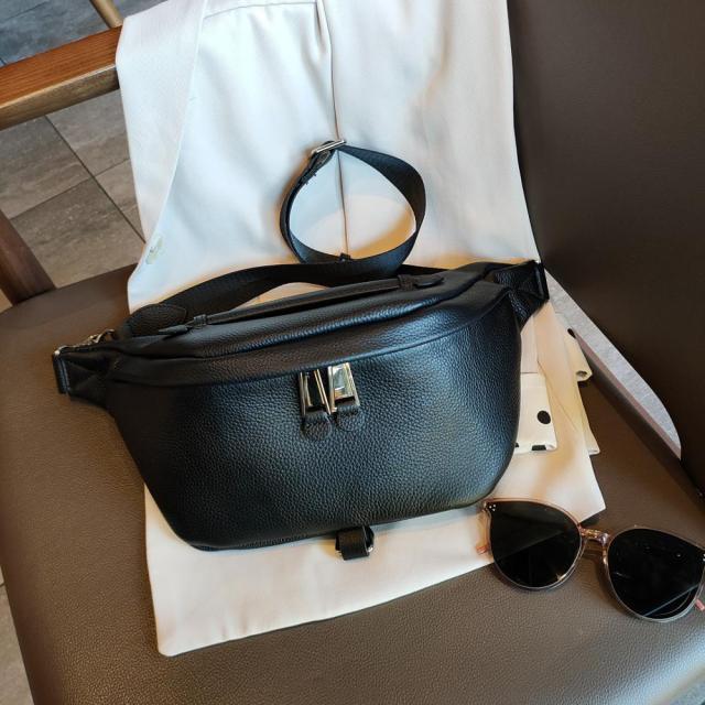 BRIGGS Belt Bag Waist Packs For Women Designer Brand Luxury Bag Quality Female Genuine leather Bag Fanny Pack Bags For Women