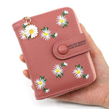 Women Wallets Small Embroidery Leather Purse Women Ladies Card Bag For Women Clutch Women Female Purse Money Clip Wallet
