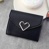 Cyflymder Women Wallets 6 Color Money Bags Short Love Small Purse Women's Student Card Holder Girl ID Bag Business Card Holder Coin Purse