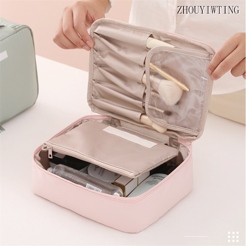 Makeup Bag For Women Toiletries Organizer Waterproof Travel Make Up Storage Pouch Female Large Capacity Portable Cosmetic Case