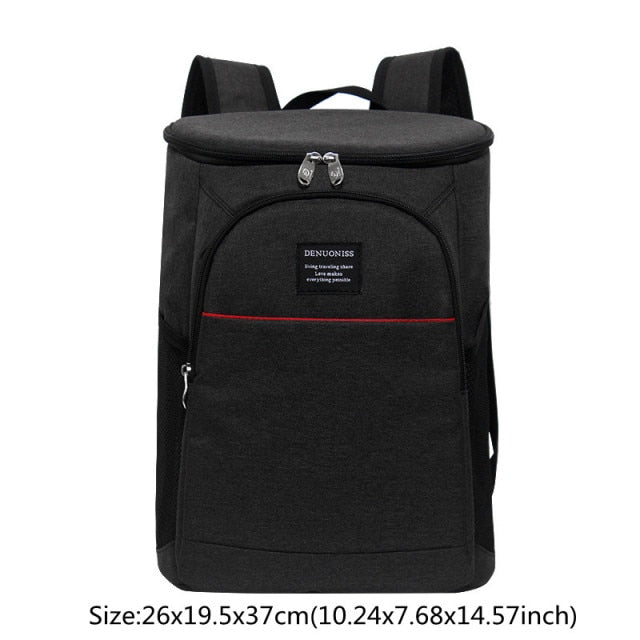 Large Capacity Cooler Bags Oxford Lunch Box Drink Beer Ice Pack Travel Picnic Backpack Thermal Food Delivery Bag Carrier