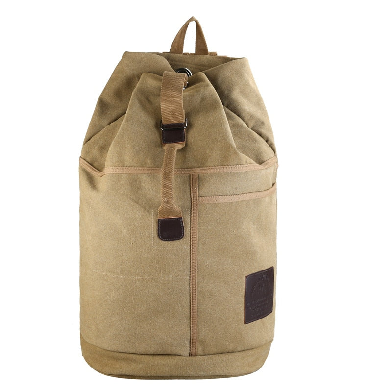 New Large Capacity Travel Backpacks Male Luggage Canvas Bucket Shoulder Bag Man Travel Duffle Bags Men Rucksack Outdoor