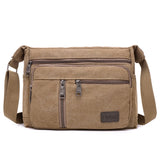 Casual Retro Business Bag High Capacity Canvas Bag Outdoor Simple Version Shoulder Bag Diagonal Package Bag For Men Men Big Sac