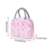 Cyflymder Portable Insulated Bag Waterproof Insulation Lunch Bag Lunch Box Bag Thermal Cooler Bags Food Picnic Kids Lunch Box Bag Tote
