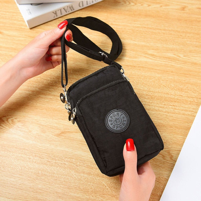 Girls Mini Handbag For Shoulder Cute Small Travel Women Neck Bag Phone Cards Wallets Money Pocket Purse Zipper Organizer Pouch