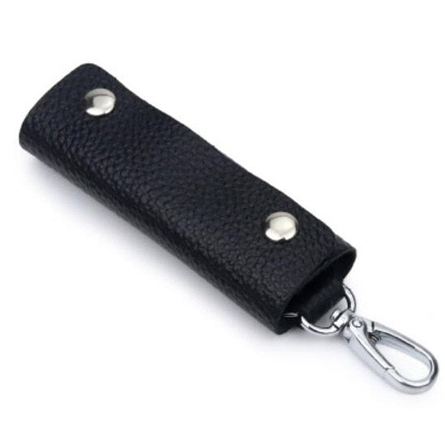 Men Key Holder Housekeeper Leather Car Key Wallets Keys Organizer Women Keychain Covers Zipper Key Case Bag Unisex Pouch Purse
