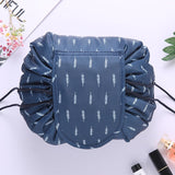 Lazy Cosmetic Bag Suitable For Autumn Trave Can Store Large-Capacity Drawstring Organizer Makeup Bag