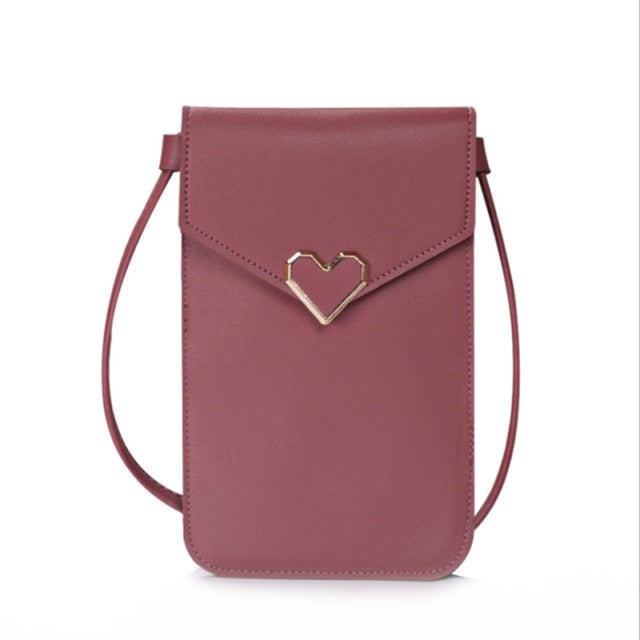 Women's Mobile Phone Bag Female Messenger Shoulder Bags Crossbody Retro Pu Leather Bags Mini Handbags New