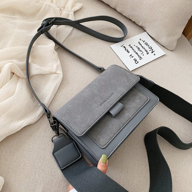 Cyflymder Broadband Leather Shoulder Crossbody Bags for Women New Female Messenger Bag Luxury Designer Small Square Bag Phone Bag