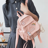 Cyflymder Small Backpack Women Cute Multifunctional Dual-use School Bags for Teenage Girls Student Kawaii Mini Travel Backpacks Ruckpack