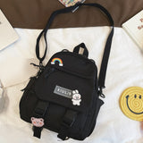 Cyflymder Small Backpack Women Cute Multifunctional Dual-use School Bags for Teenage Girls Student Kawaii Mini Travel Backpacks Ruckpack
