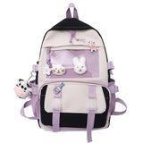 JOYPESSIE Fashion Women Backpack Kawaii Leisure Canvas Bookbag Femal Laptop Mochila Teenager Girl Schoolbag Travel Bag Rucksack