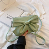 Soft PU Leather Baguette Shoulder Bags For Women Simple Armpit Bag Lady Handbags Female Trend Solid Color Travel Hand Bag