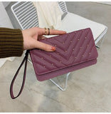 Wallet Ladies  New Large Capacity Ladies Long Handbag Embroidery Screw Rivet Wallet
