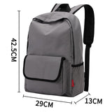 TINYAT Men's 15 inch laptop backpacks computer male school Backpacks Rucksacks leisure for teenage Travel Shoulder Mochila Grey