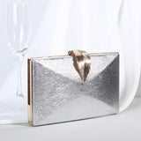 Luxy Moon Women's Wedding Clutch Bag Gold Purse Ladies Handbag Christmas Party Purse For Bridal Metal Leaf Lock Shoulder Bag
