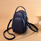 Genuine Leather Real Cowhide Women's Casual Fashion Phone Bag Women Messenger Bag Small Shoulder Bag Crossbody Bags for Women