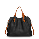 Cyflymder Genuine Leather Women's Bag Fashion Commute Handbags Solid Color Tote Messenger Luxury Designer Shoulder Cossbody Bags Female
