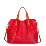 Cyflymder Genuine Leather Women's Bag Fashion Commute Handbags Solid Color Tote Messenger Luxury Designer Shoulder Cossbody Bags Female