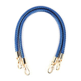 2pcs PU Leather Braided Rope Handles for Handbag Shoulder Bag Strap Handmade Bag DIY Accessories Alloy Metal Hook Buckle KZ0346