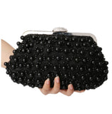 Cyflymder Beaded Women Clutch Party Wedding Chain Shoulder Handbags Diamonds Metal Rose Vintage Evening Bags Gifts for Women