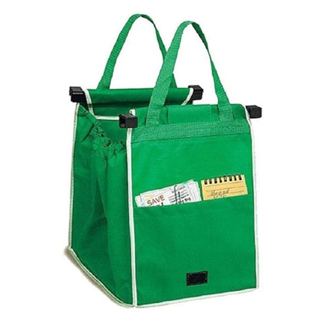 Cyflymder Supermarket Shopping Bag Eco Friendly Trolley Tote Thicken Cart Bags Large Capacity Handbags Foldable Reusable Women Cart Bag