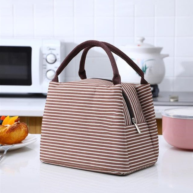 Portable Lunch Bag New Thermal Insulated Lunch Box Tote Cooler Bag Bento Pouch Lunch Container School Food Storage Bags