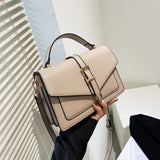 Ceavni Armpit Sling Handbags Solid Color Women PU Leather Shoulder Bags Simple Shoulder Messenger Bags for Women