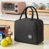 Portable Lunch Bag Thermal Insulated Lunch Box Tote Cooler Handbag Bento Pouch Picnic Dinner Container School Food Storage Bags