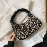Folds Design Small PU Leather Shoulder Bags For Women Elegant Handbags Female Travel Totes Lady Fashion Hand Bag