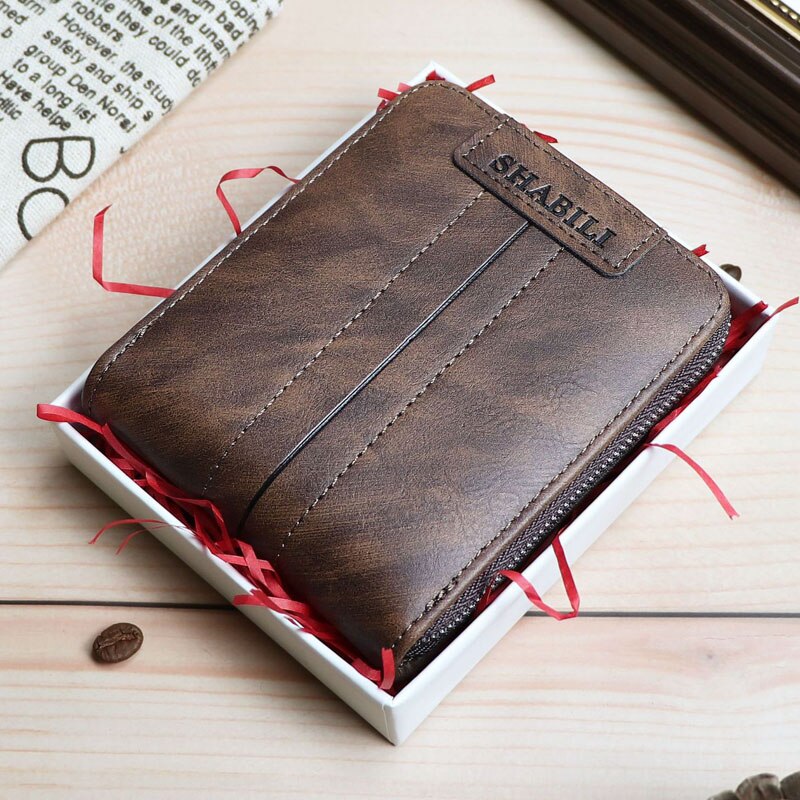 New Wallet Men Casual Short Male Clutch Leather Wallet Small Wallet fashion Card Holder Men Coin Purse billetera hombre Gifts for Men