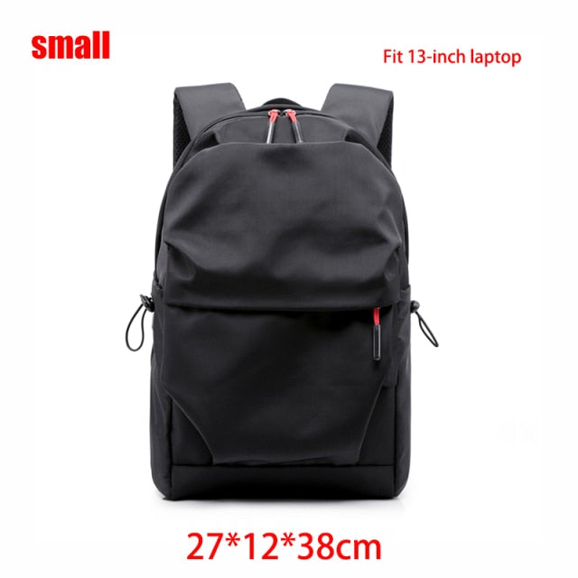 Cyflymder Multifunction Waterproof Backpack Men Luxury Student School Bags Notebook Backpacks Casual Pleated 15.6 Inch Laptop Bag For Men