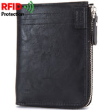 Wallet RFID Theft Protect Coin Bag Zipper Purse Wallets for Men with Zippers  Magic Wallet Luxury men's Purses And Wallets