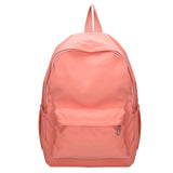 Cyflymder Simple Solid Color Shoulder Backpacks Nylon Large Capacity Travel Knapsacks Girls Student Daily Zipper Schoolbags