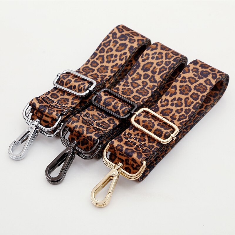Leopard Bag Straps Women Shoulder Messenger Bags DIY Adjustable Strap Bag Part Accessories Female Handbag Strap
