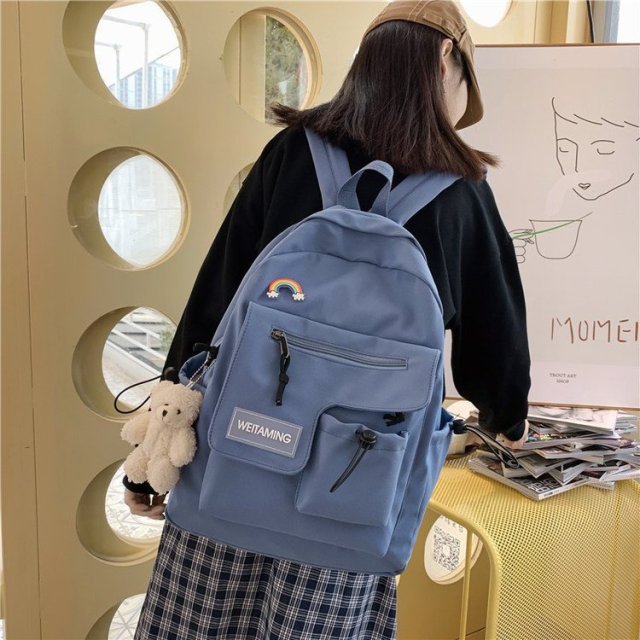 Cyflymder Women Backpack for Teenage Girls Summer New Fashion Female Casual School Students Shoulder Bags Sweet Travel Backpacks