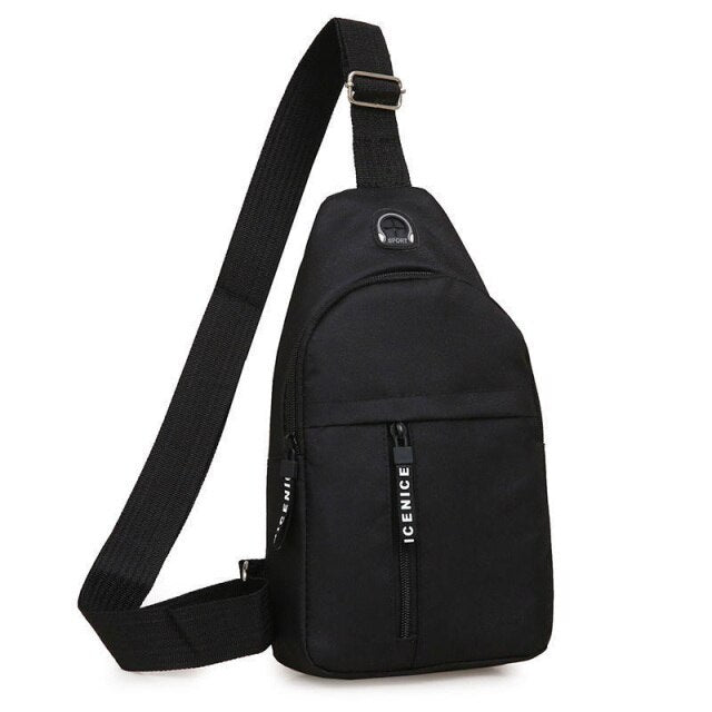 NEW Mini Male Bags Pouch For Travel Sport Casual Crossbody Chest Bag Men Shoulder Bags Nylon Waist Packs Sling Bag Crossbody