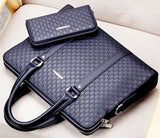 Cyflymder Men's Briefcase New Fashion Shoulder Bag Double Layers Laptop Bag Large Capacity Male Business Handbag Travel Bag for Man Gifts for Men